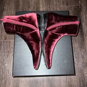 Saint Laurent | Shoes | Saint Laurent Burgundy Boot Sz 4 Eu  display picture 1